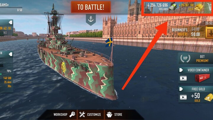 Battle of Warships: Online Banner