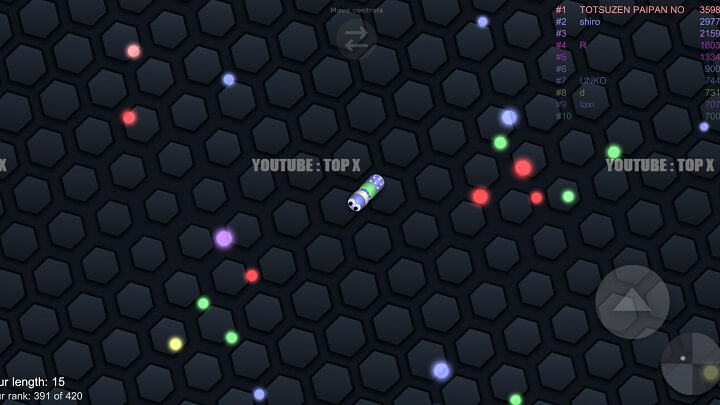 slither.io screenshots