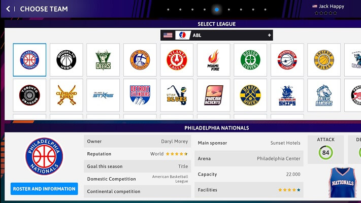 iBasketball Manager 23 screenshots