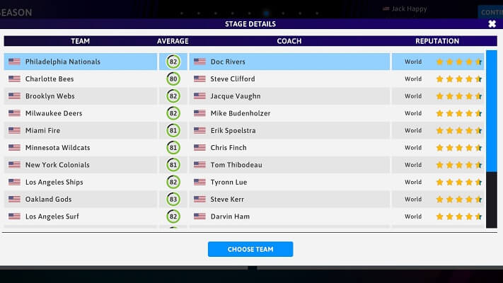 iBasketball Manager 23 screenshots