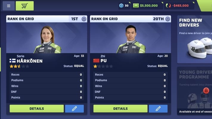 Motorsport Manager 4 Racing screenshots